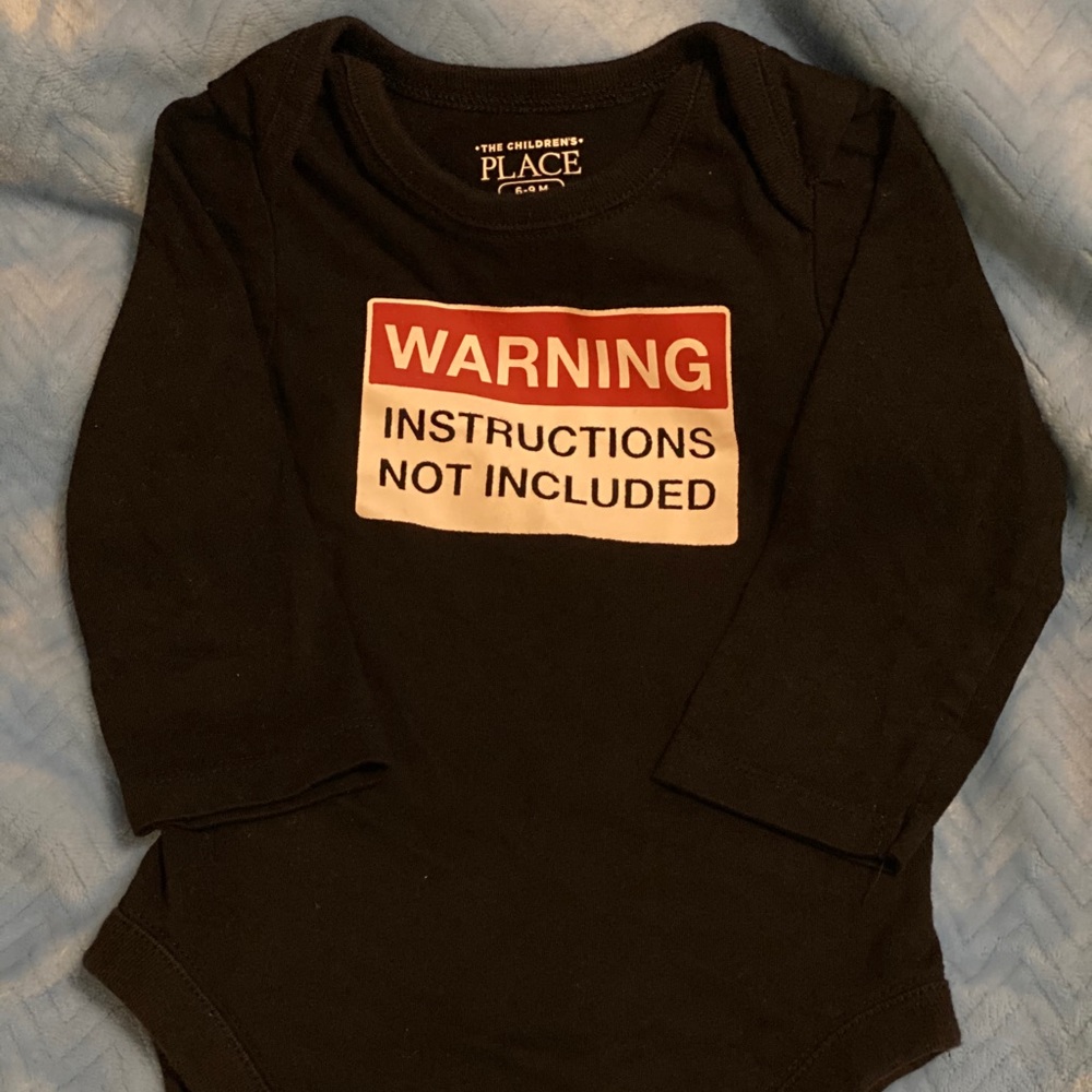 Gently used 6-9month onesie.